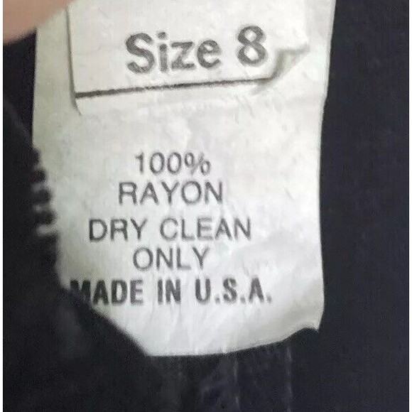 VTG Special Times By Patty O’Neil Black Velour Glitter Blazer & Skirt Sz 8 USA - Picture 11 of 11